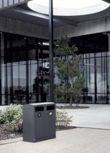 Bica Model 712 Affaldssortering 2x100 liter Sort antracit