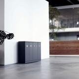 Bica Model 863 Affaldsbeholder 65 liter Åbent indkast Antracit