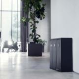 Bica Model 973 Affaldssortering 3x65 liter Fodpedal/åbne indkast Antracit 