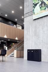 Bica Model 829 Affaldssortering 2x65 + 1x95 liter Åbne indkast Antracit