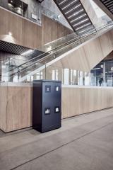 Bica Model 951 Affaldssortering 2x45 liter Med hylder Antracit