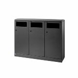 Bica Model 713 Affaldssortering 3x100 liter Sort antracit