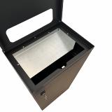 Bica Model 824 Affaldsbeholder til pant med lås 95 liter Antracit