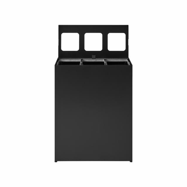 Bica Model 837 Affaldssortering 3x45 liter Åbne indkast Antracit