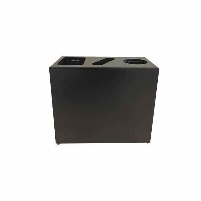 Bica Model 849 Affaldssortering 3x30 liter Formede indkast Antracit