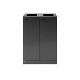 Bica Model 867 Affaldssortering 2x65 liter Åbne indkast Antracit