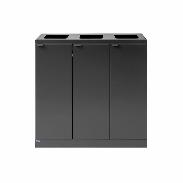 Bica Model 868 Affaldssortering 3x65 liter Åbne indkast Antracit