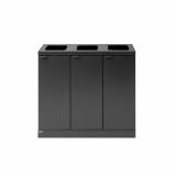 Bica Model 870 Affaldssortering 3x45 liter Åbne indkast Antracit