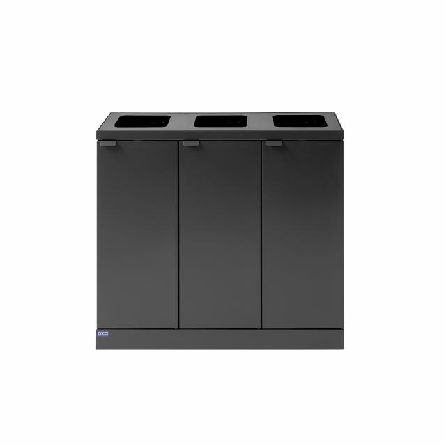 Bica Model 870 Affaldssortering 3x45 liter Åbne indkast Antracit