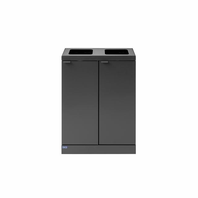 Bica Model 871 Affaldssortering 2x45 liter Åbne indkast Antracit