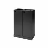 Bica Model 874 Affaldssortering 2x65 liter Løftelåg/åbent indkast Antracit
