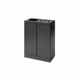 Bica Model 886 Affaldssortering 2x45 liter Løftelåg/åbent indkast Antracit