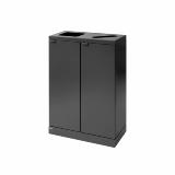 Bica Model 888 Affaldssortering 2x65 liter Åbent/papir indkast Antracit