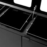 Bica Model 950 Affaldssortering 2x65 + 2x45 liter Med hylder Antracit