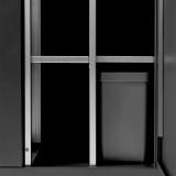 Bica Model 950 Affaldssortering 2x65 + 2x45 liter Med hylder Antracit