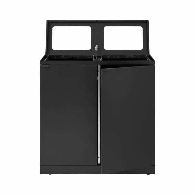 Bica Model 953 Affaldssortering 2x95 liter Åbne indkast Antracit 