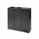 Bica Model 973 Affaldssortering 3x65 liter Fodpedal/åbne indkast Antracit 