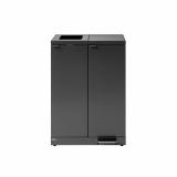 Bica Model 974 Affaldssortering 2x65 liter Fodpedal/åbent indkast Antracit 