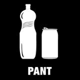 Piktogram Pant 15x15 cm Konturskåret Hvid