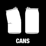 Piktogram Cans 15x15 cm Konturskåret Hvid 