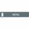 Piktogram Metal 16x3 cm Selvklæbende Grå