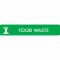 Piktogram Food waste 16x3 cm Selvklæbende Grøn