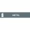 Piktogram Metal 16x3 cm Magnetisk Grå