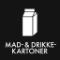 Piktogram Mad- & drikkekartoner 12x12 cm Magnetisk Sort